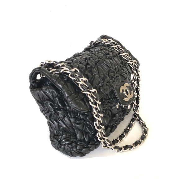 SOLD!   CHANEL ASTRAKHAN FLAP BAG - Picture 3 of 8